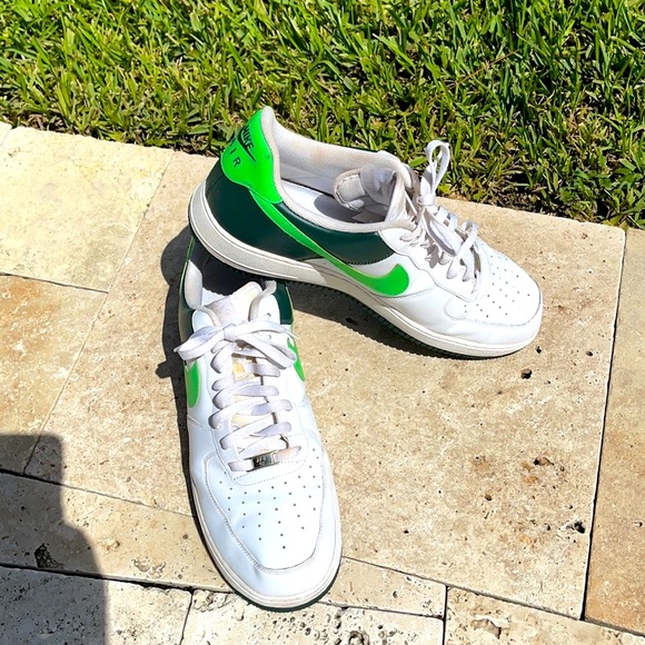 Nike Air Force -1 ‘82. Size 15 Green White sneaker - Picture 2 of 13
